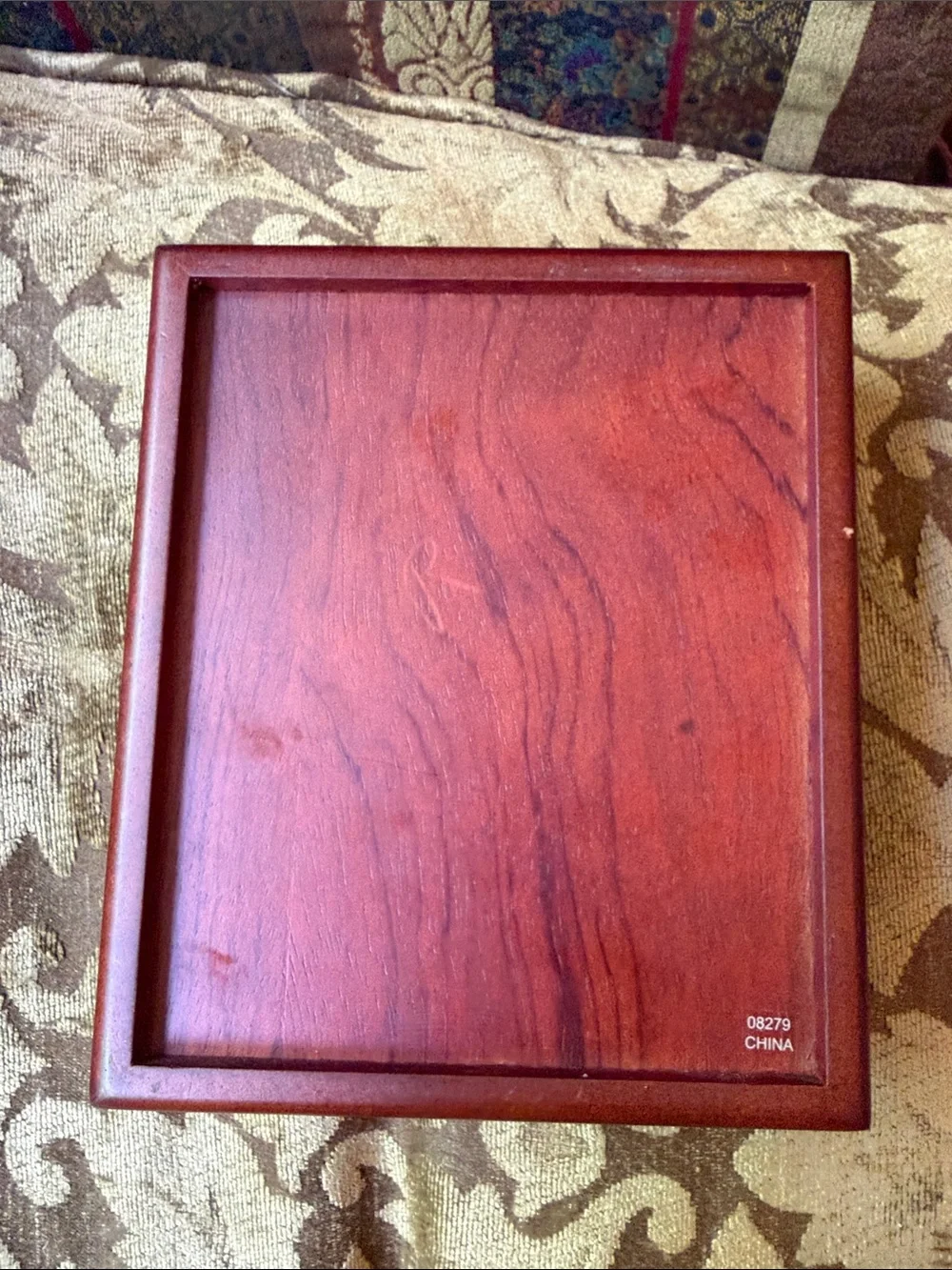 Rosewood Brookstone Red Wood and Stainless Steel Wine Accessory Set